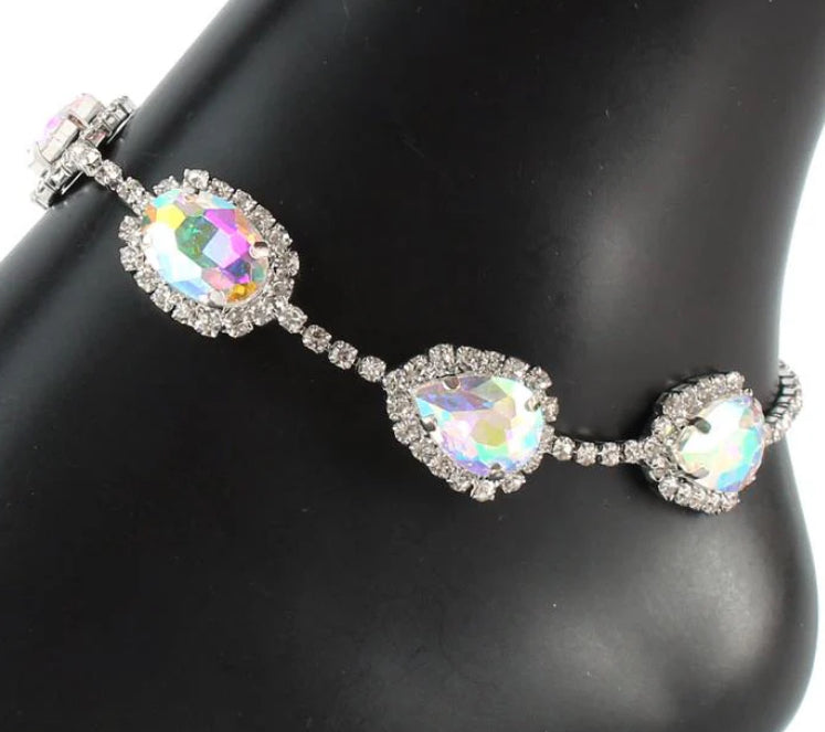 AB Rhinestone Anklet