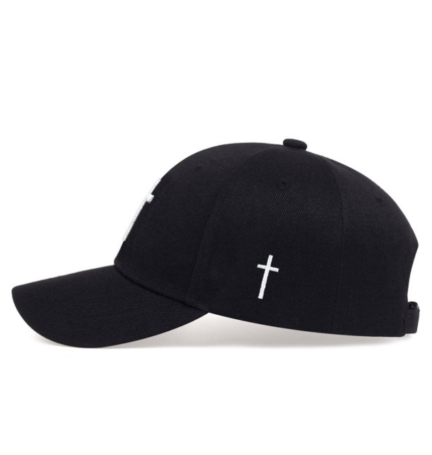 Men Cross Embroidered Baseball Cap