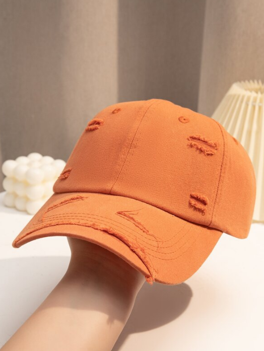 Women Ripped Casual Baseball Cap
