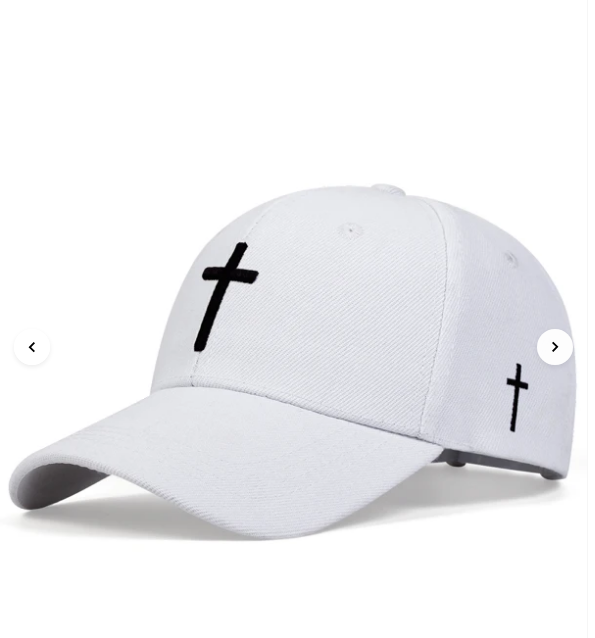 Men Cross Embroidered Baseball Cap