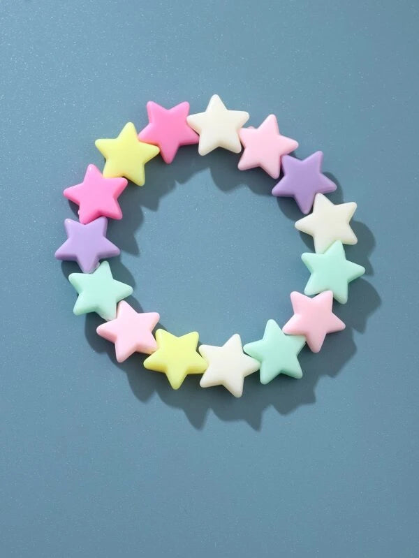 Girls Star Beaded Bracelet