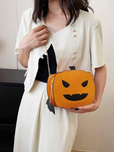Halloween Pumpkin Crossbody Bag