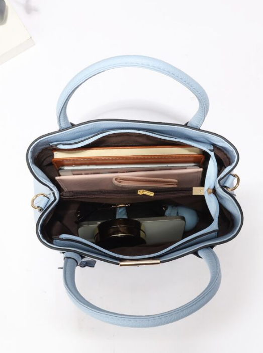 Baby Blue Large Capacity Bucket Bag