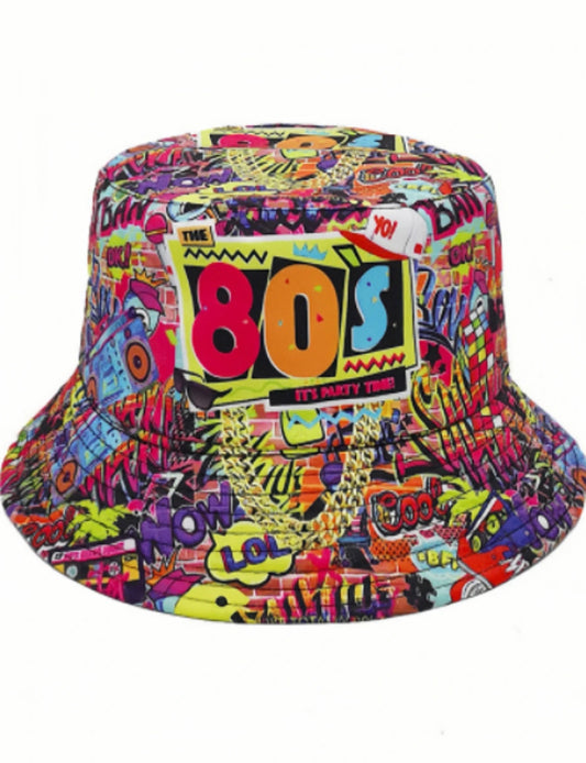 Retro Nostalgic 80s Hip-Hop Bucket Hat