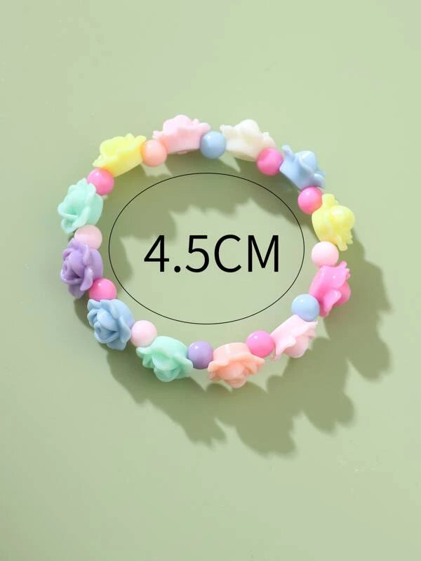 Girls Flower Decor Bracelet